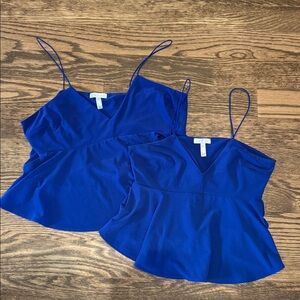 ✅ Keith Blue Peplum Tank (Medium & XL)